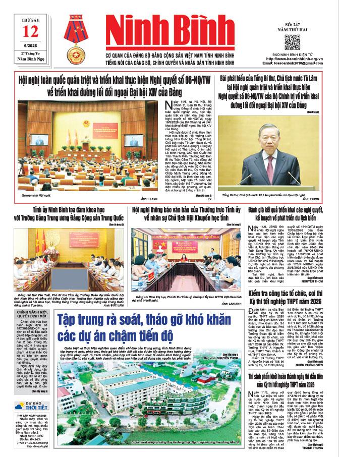 Ninh Bình thời sự số 247 (12/6/2026)