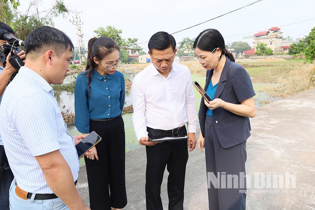 Lãnh đạo UBND tỉnh thường xuyên kiểm tra công tác giải phóng mặt bằng dự án Dự án đường sắt tốc độ cao Bắc - Nam tại các địa phương có liên quan.
