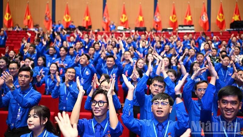 Các đại biểu tại phiên làm việc thứ nhất của Đại hội.