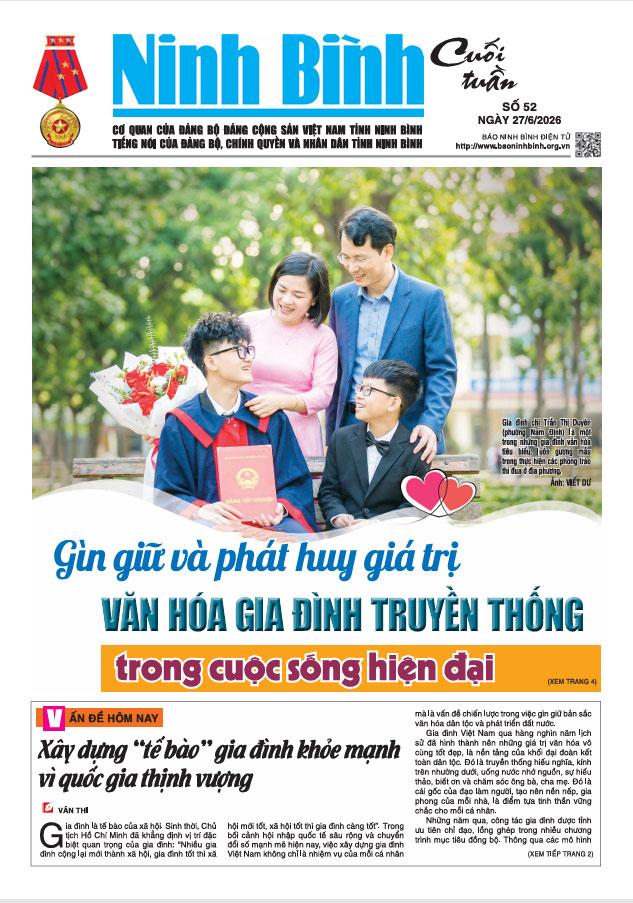 Ninh Bình cuối tuần số 52 (27/6/2026)