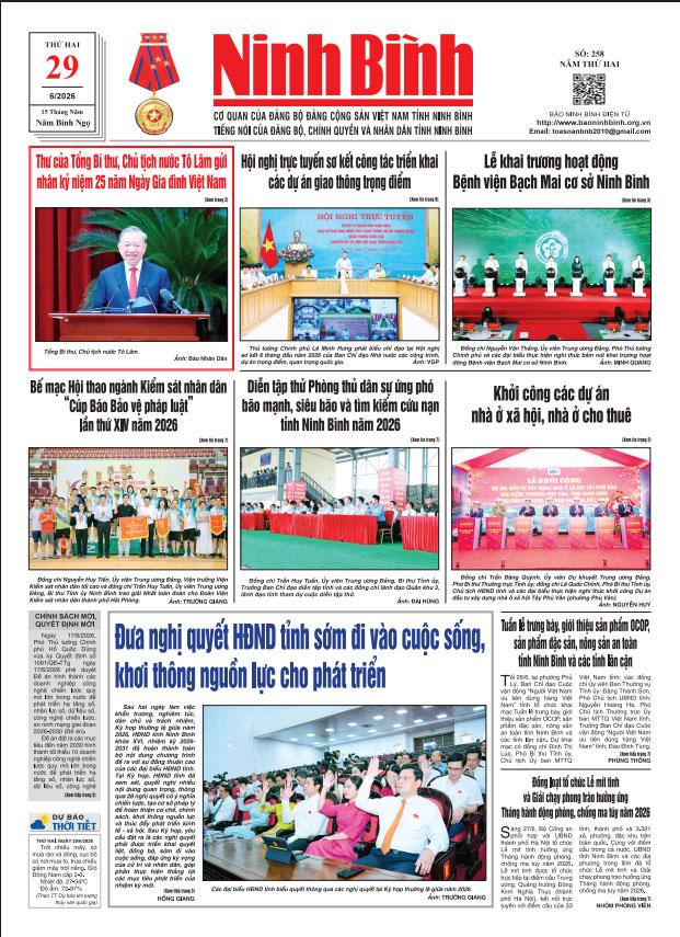 Ninh Bình thời sự số 258 (29/6/2026)