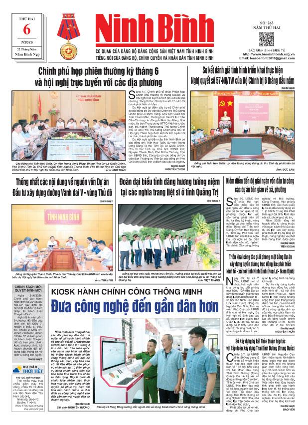 Ninh Bình thời sự số 263 (6/7/2026)