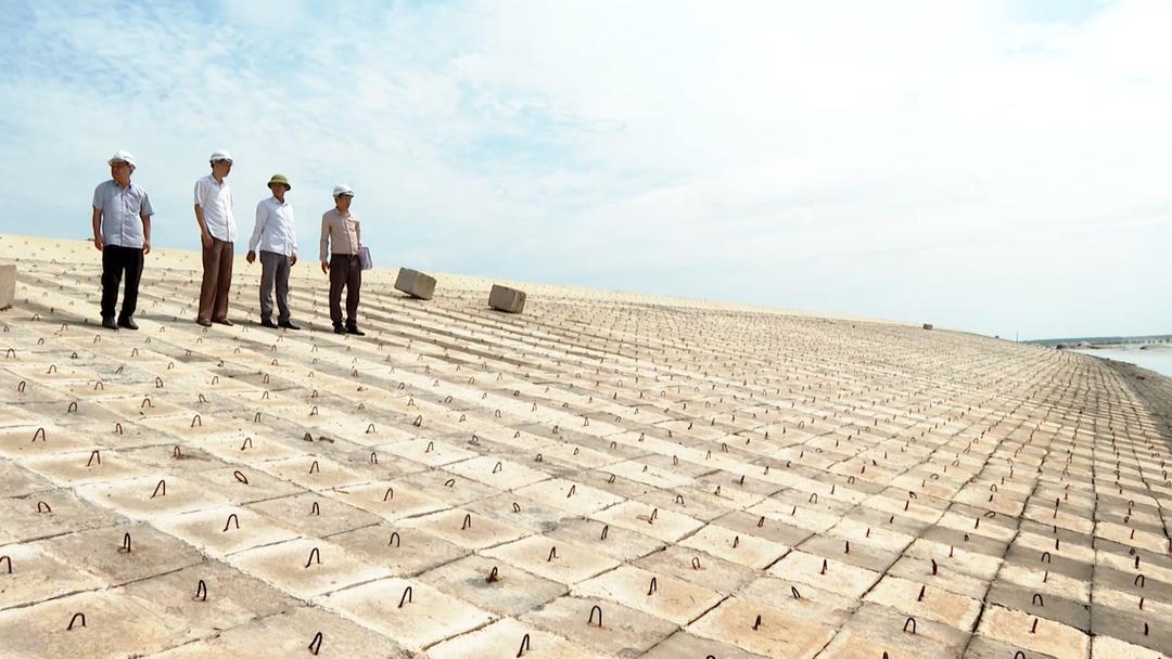 Tuyến đê biển Bình Minh 4, tỉnh Ninh Bình. Ảnh minh họa