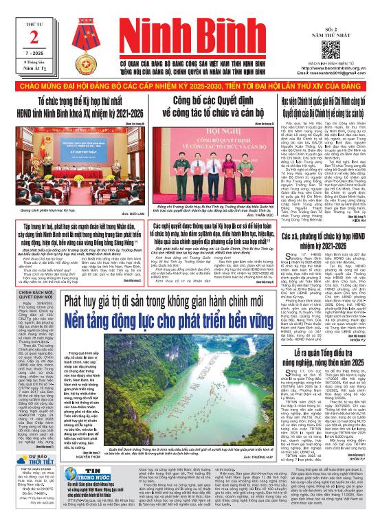 Ninh Bình thời sự số 2 (2/7/2025)