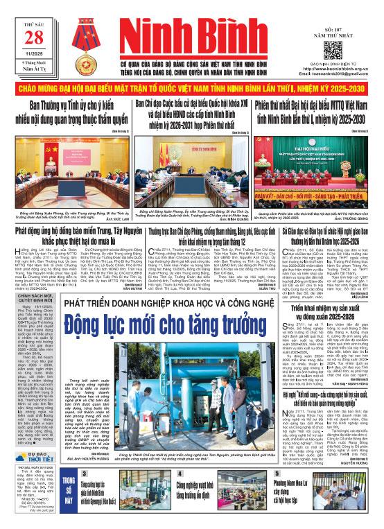 Ninh Bình thời sự số 107 (28/11/2025)