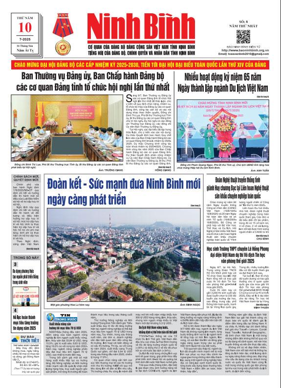 Ninh Bình thời sự số 8 (10/7/2025)