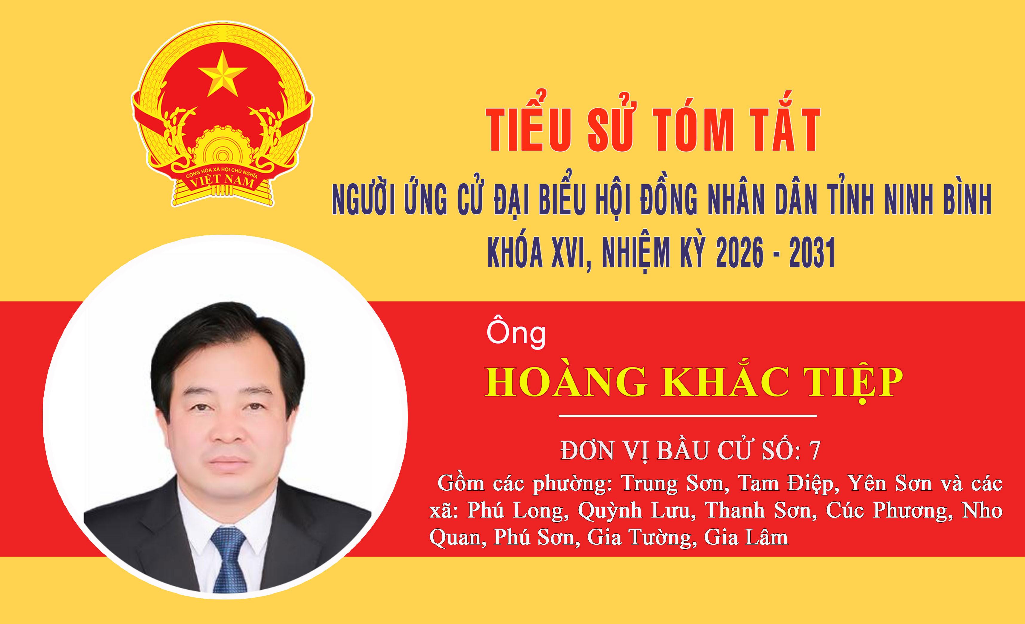 Tiểu sử tóm tắt người ứng cử đại biểu Hội đồng nhân dân tỉnh Ninh Bình nhiệm kỳ 2026-2031 (Đơn vị bầu cử số 7)