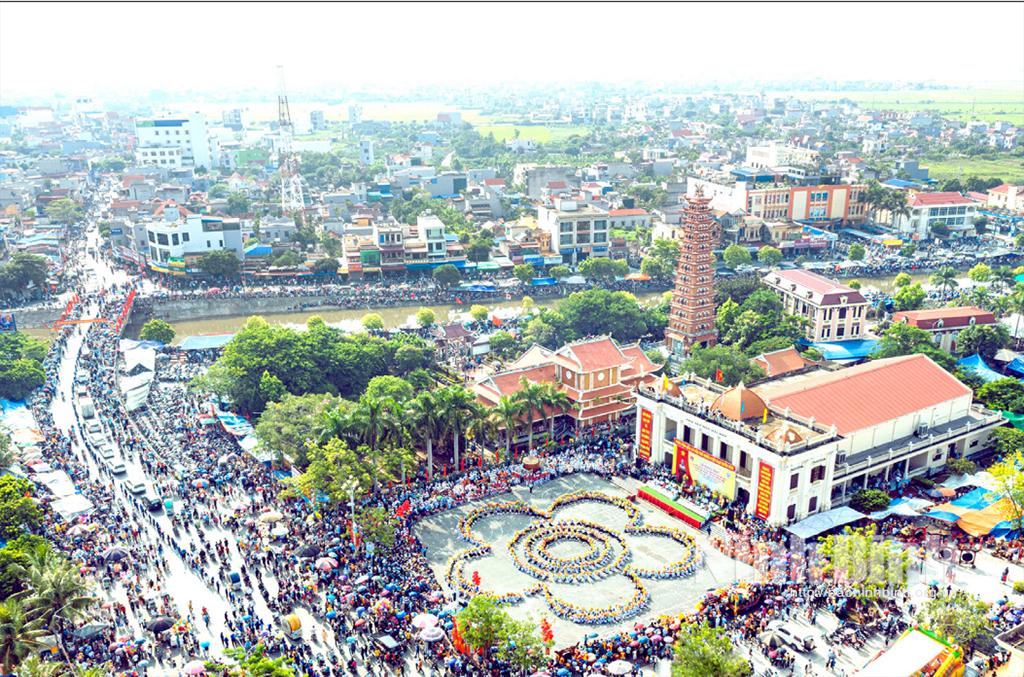 Ngày hội Văn hóa - Thể thao truyền thống khu vực Hải Hậu. Ảnh: PV