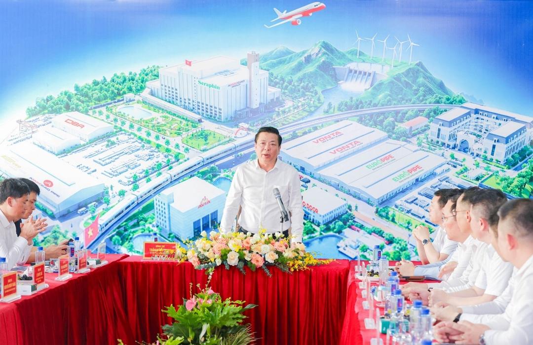 Bộ trưởng Trần Hồng Minh phát biểu tại buổi làm việc.