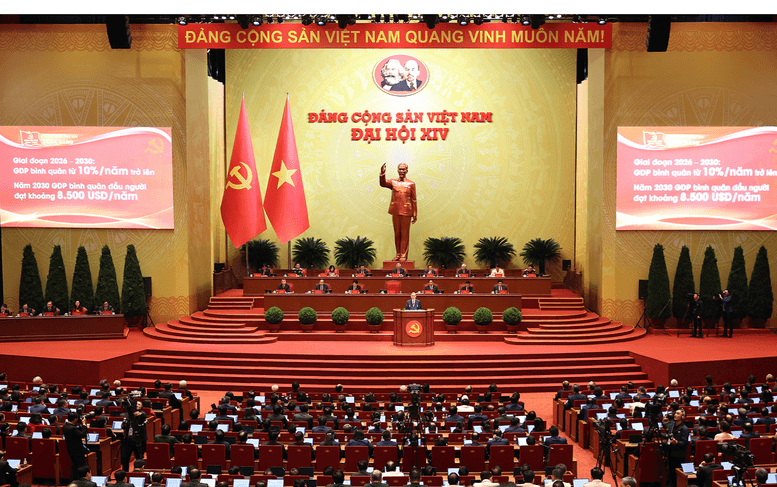 Đại hội đại biểu toàn quốc lần thứ XIV của Đảng Cộng sản Việt Nam khai mạc trọng thể sáng ngày 20/1/2026 - Ảnh: VGP