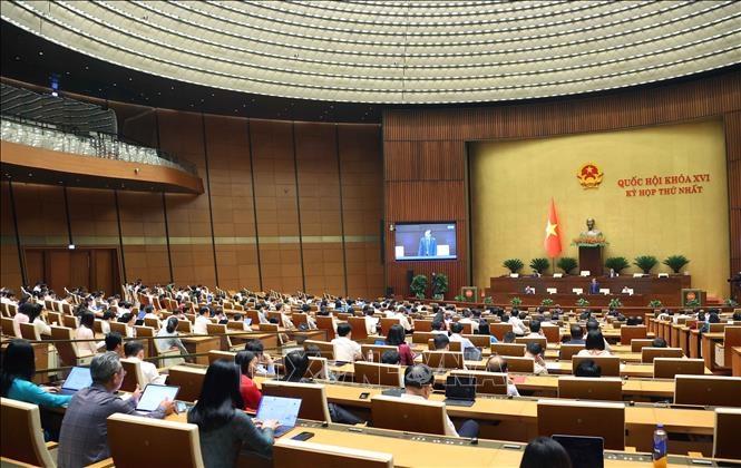 Kỳ họp thứ nhất, Quốc hội khóa XVI. Ảnh: TTXVN