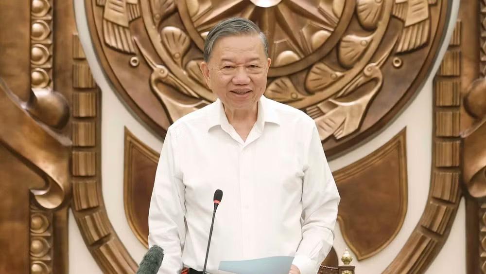 Tổng Bí thư, Chủ tịch nước Tô Lâm phát biểu chỉ đạo. (Ảnh: TTXVN)