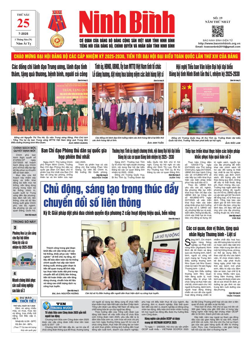 Ninh Bình thời sự số 19
