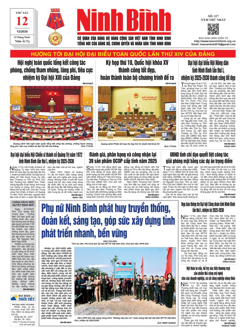 Ninh Bình thời sự số 117 (12/12/2025)