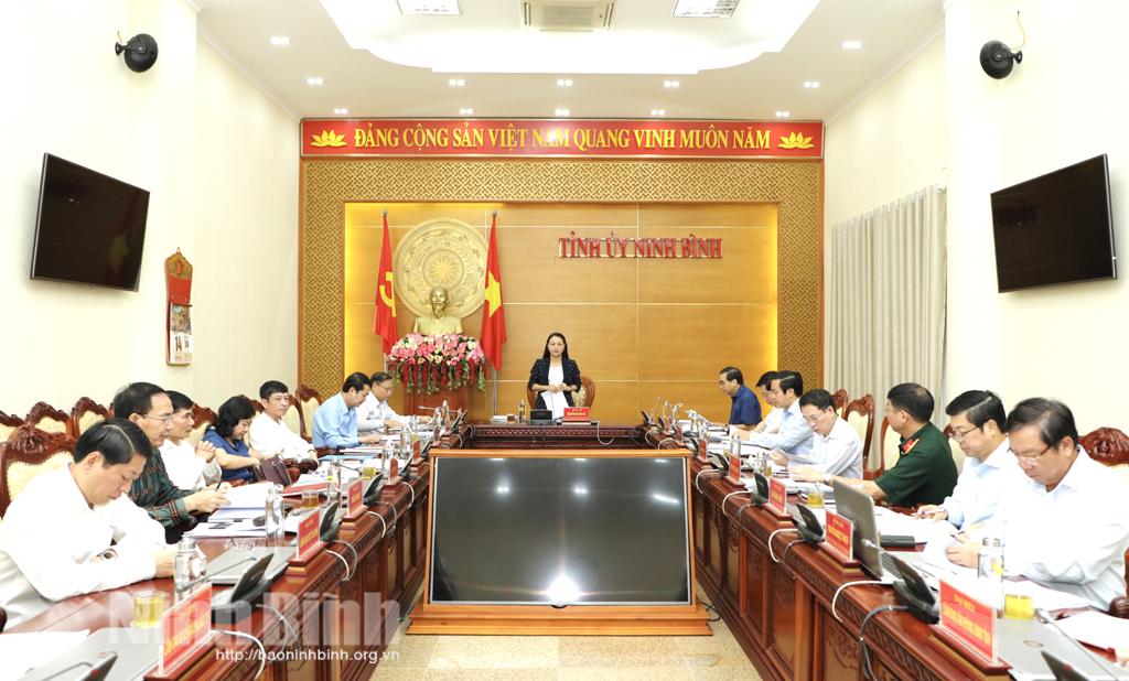Hội nghị Ban Thường vụ Tỉnh ủy