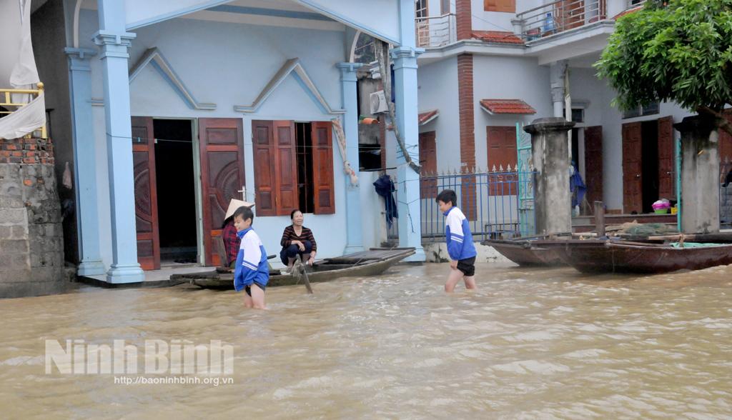 Ngập lụt ở thôn Kênh Gà