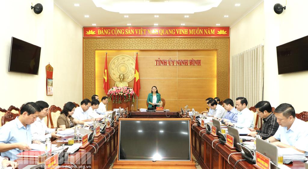Hội nghị Ban Thường vụ Tỉnh ủy