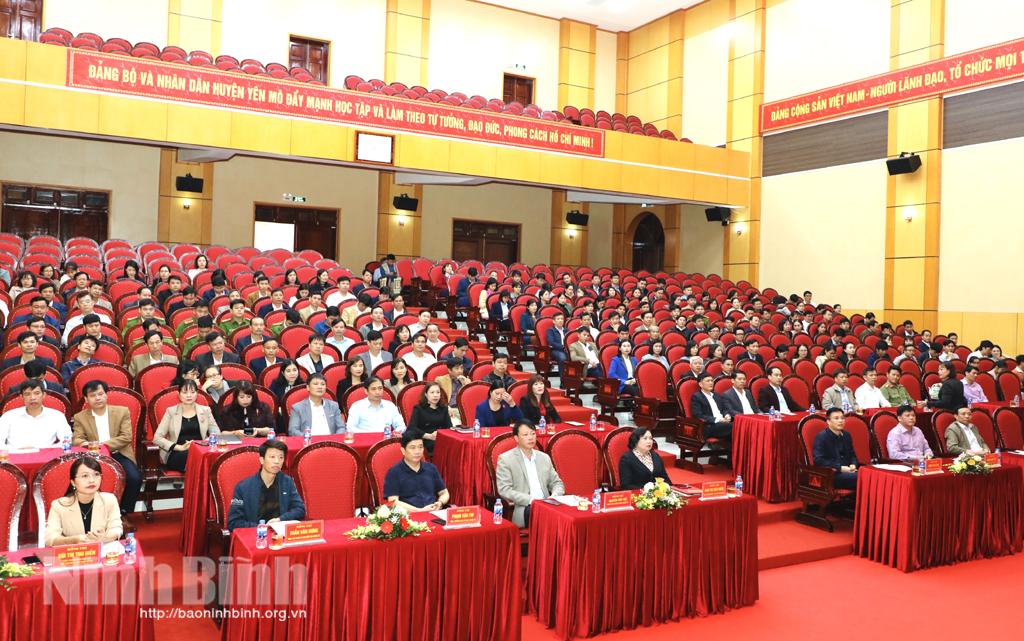 Huyện ủy Yên Mô thông báo kết quả Đại hội đại biểu Đảng bộ tỉnh lần thứ XXII