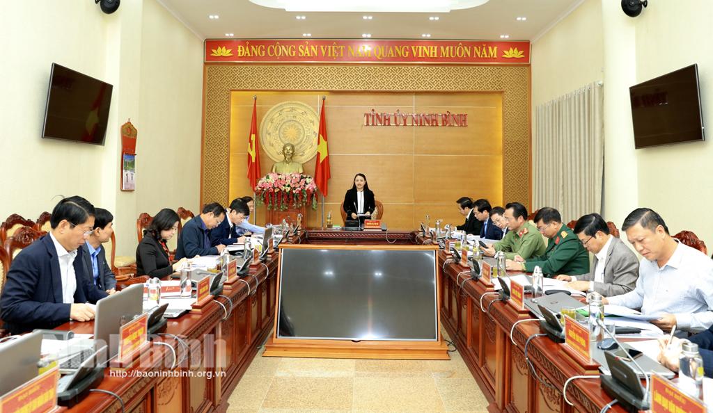 Hội nghị Ban Thường vụ Tỉnh ủy
