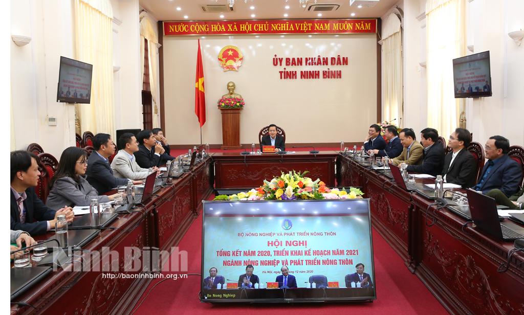 Hội nghị trực tuyến toàn quốc triển khai kế hoạch năm 2021 ngành Nông nghiệp và Phát triển nông thôn
