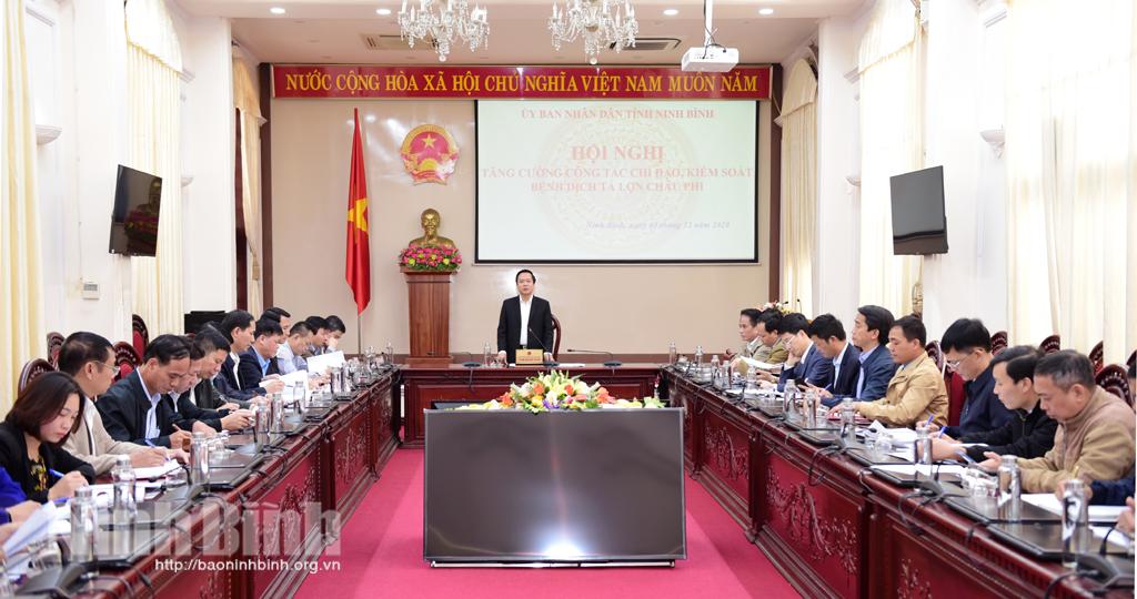 Tăng cường công tác chỉ đạo, kiểm soát dịch tả lợn châu Phi