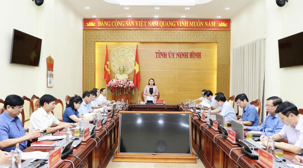 Hội nghị Ban Thường vụ Tỉnh ủy