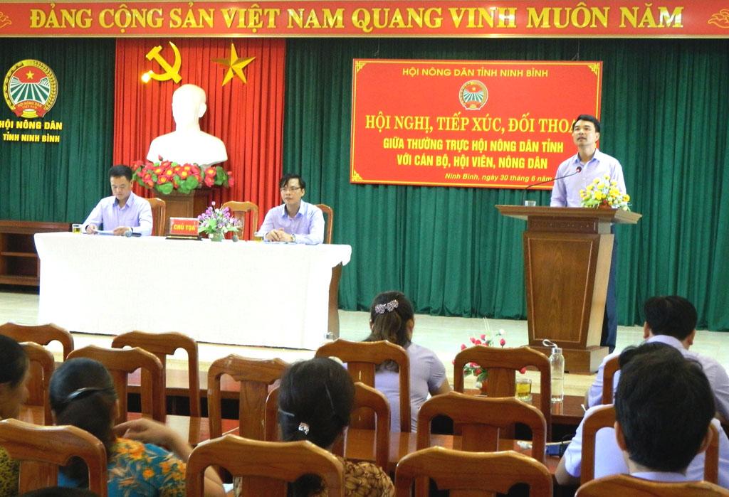 Hội Nông dân tỉnh đối thoại với cán bộ, hội viên nông dân