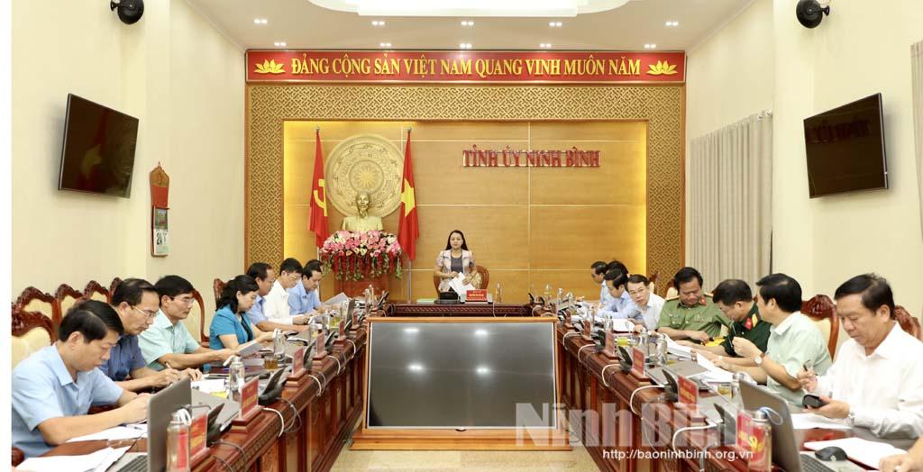 Hội nghị Ban Thường vụ Tỉnh ủy