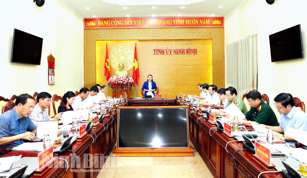 Hội nghị Ban Thường vụ Tỉnh ủy