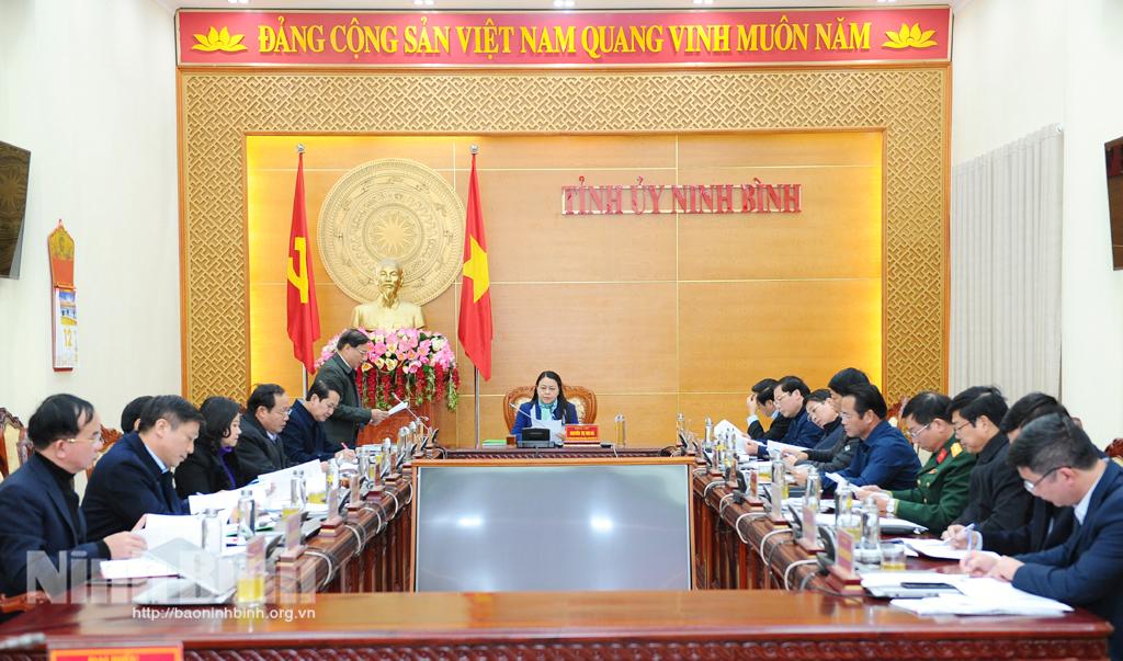 Hội nghị Ban Thường vụ Tỉnh ủy