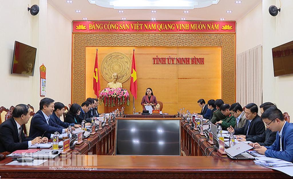 Hội nghị Ban Thường vụ Tỉnh ủy
