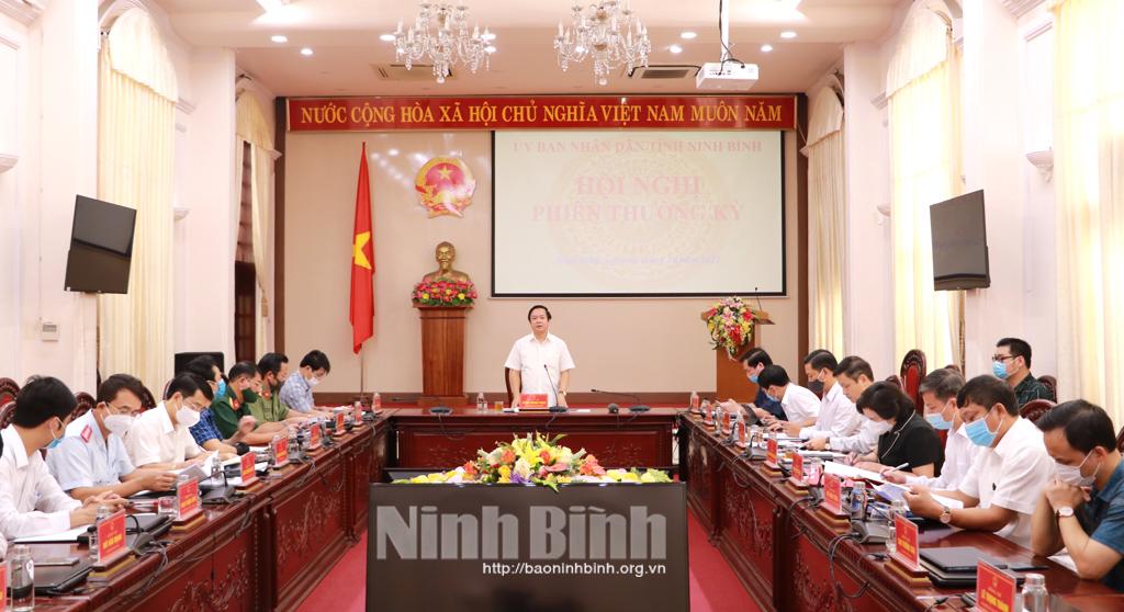 Hội nghị UBND tỉnh phiên thường kỳ