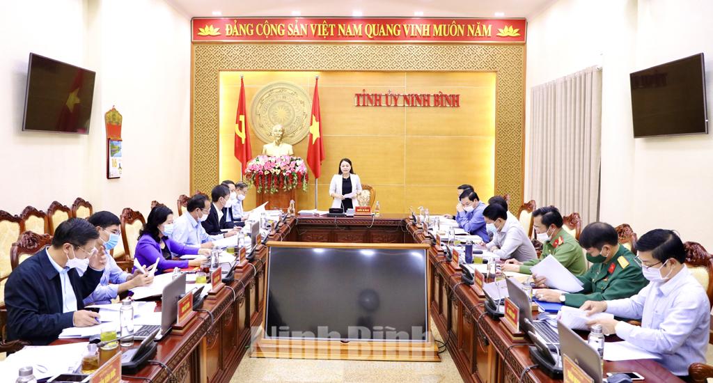 Hội nghị Ban Thường vụ Tỉnh ủy