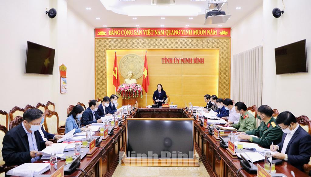 Hội nghị Ban Thường vụ Tỉnh ủy