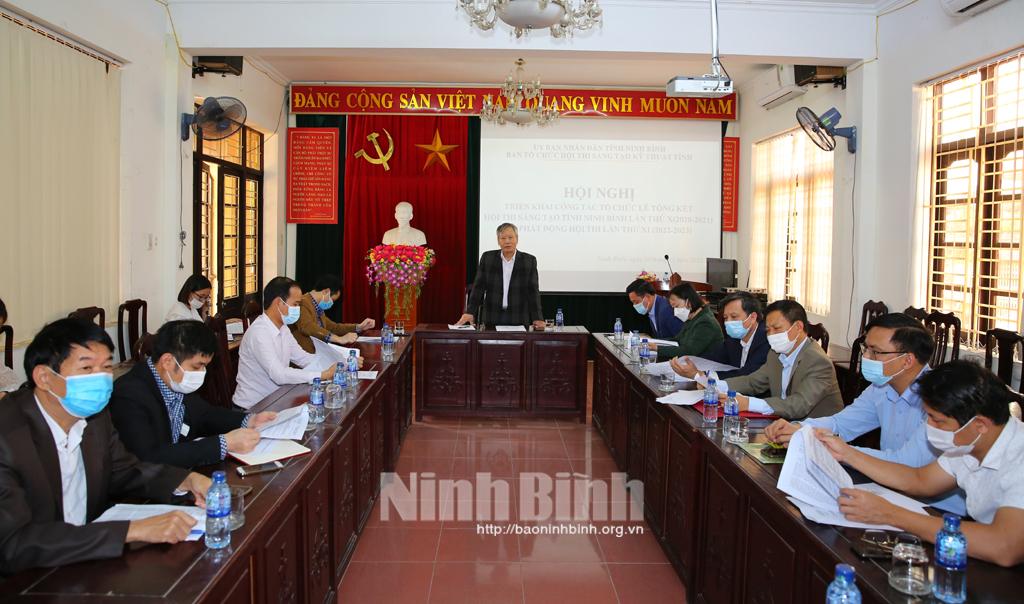 Triển khai kế hoạch tổng kết Hội thi Sáng tạo kỹ thuật tỉnh Ninh Bình