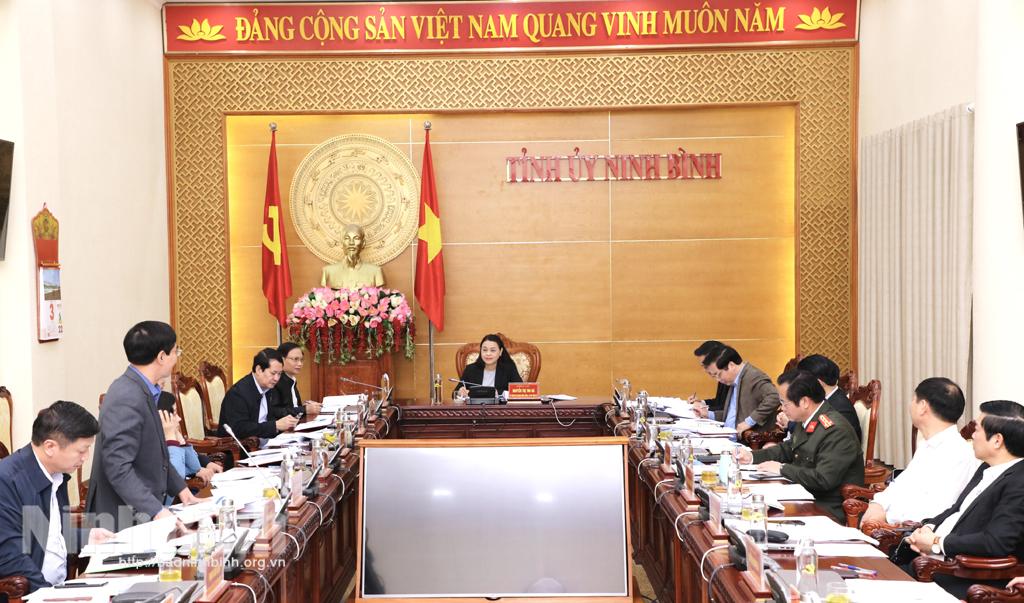 Hội nghị Ban Thường vụ Tỉnh ủy