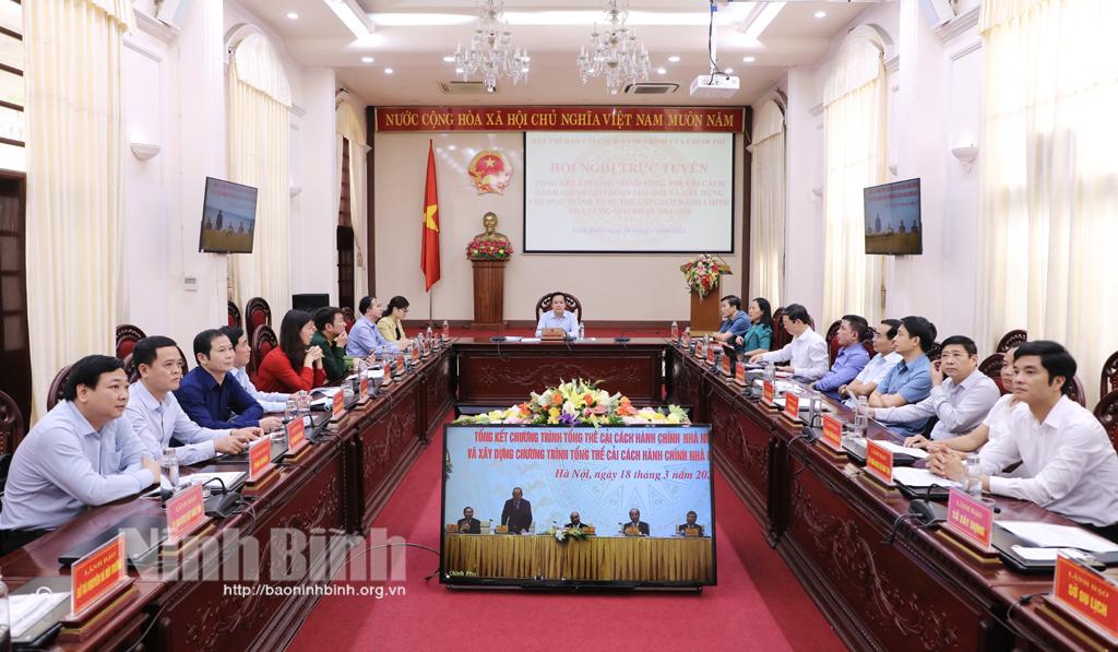 Hội nghị trực tuyến toàn quốc tổng kết Chương trình tổng thể cải cách hành chính nhà nước