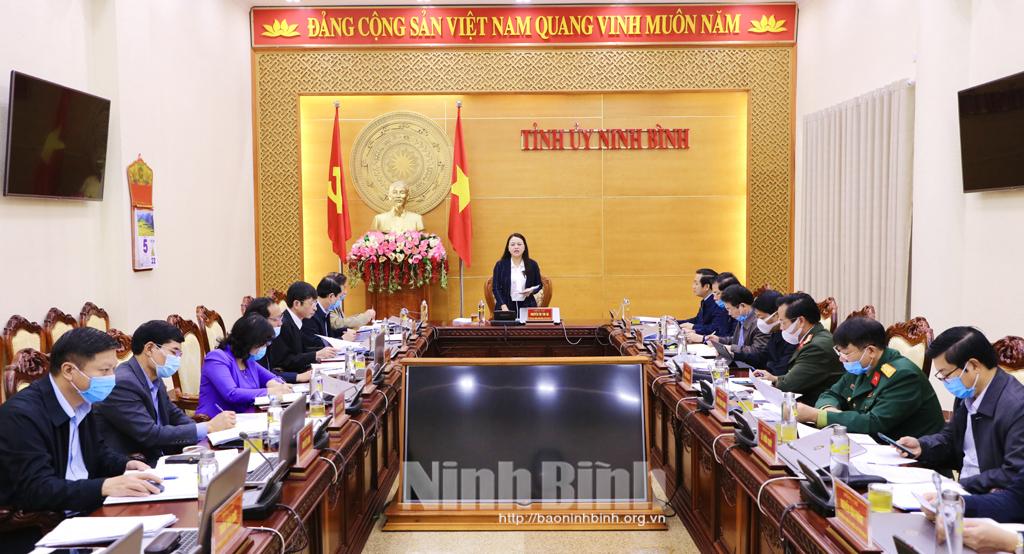 Hội nghị Ban Thường vụ Tỉnh ủy