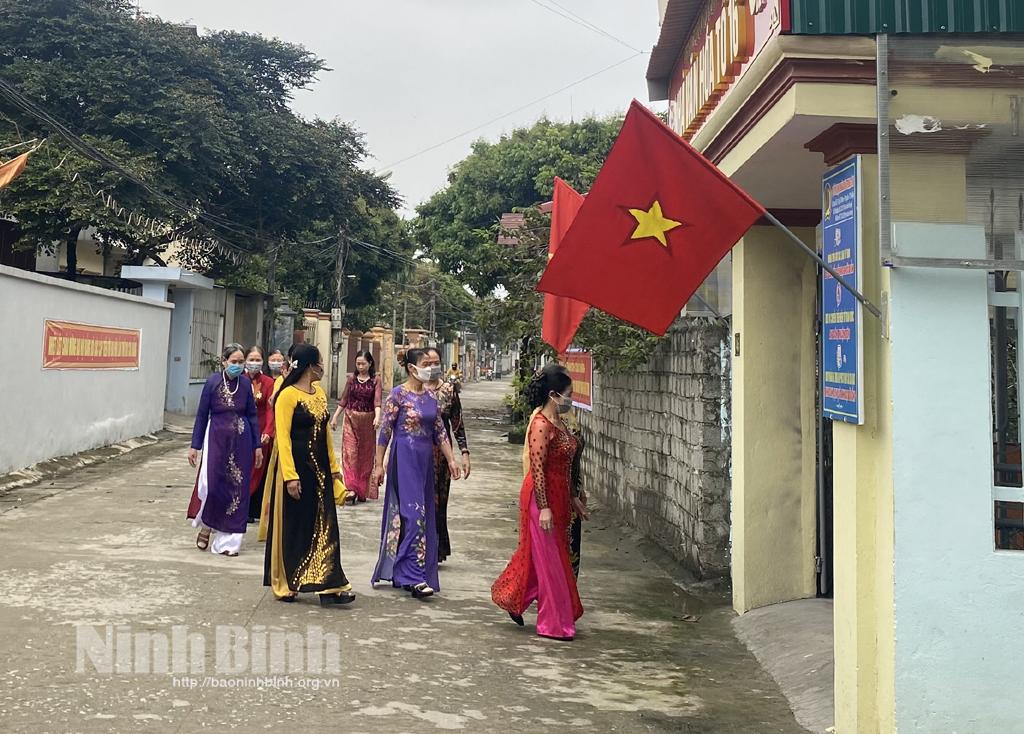 Thành phố Tam Điệp, gần 15.000 lượt hội viên phụ nữ mặc áo dài hưởng ứng "Tuần lễ áo dài"