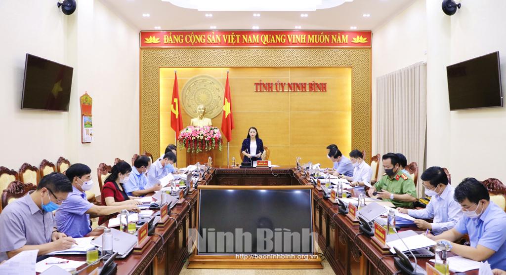 Hội nghị Ban Thường vụ Tỉnh ủy