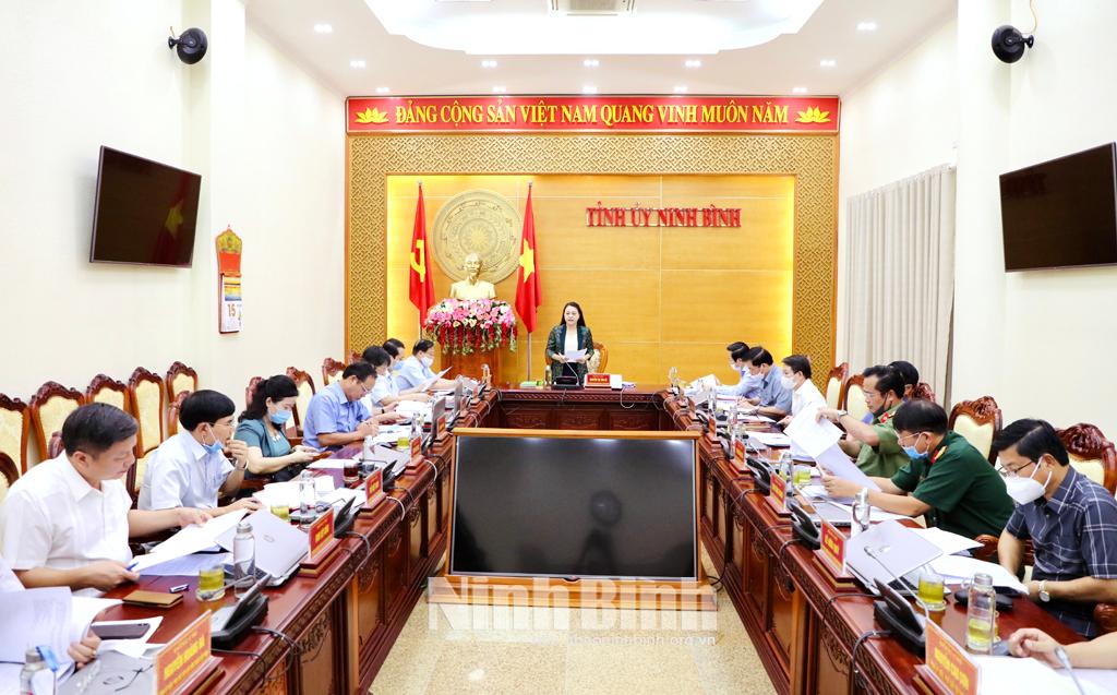Hội nghị Ban Thường vụ Tỉnh ủy