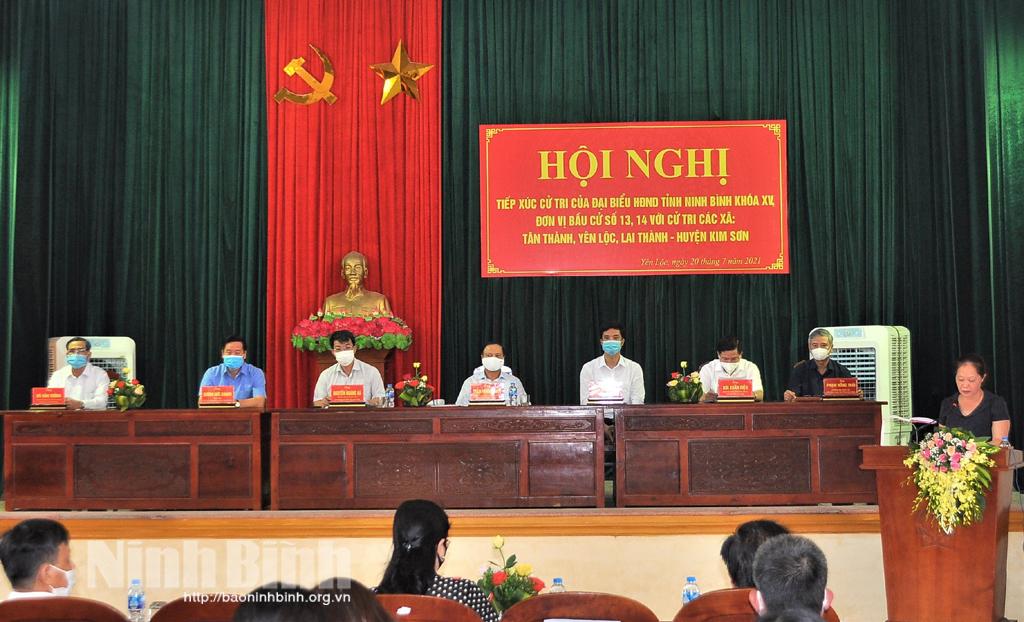 Đại biểu HĐND tỉnh tiếp xúc cử tri