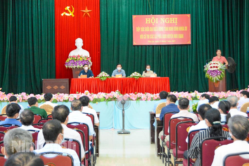 Đại biểu HĐND tỉnh tiếp xúc cử tri