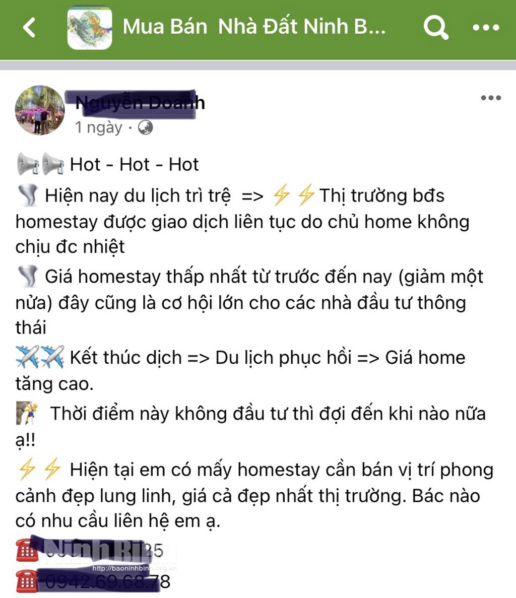 Hàng loạt homestay được rao bán... vì thua lỗ