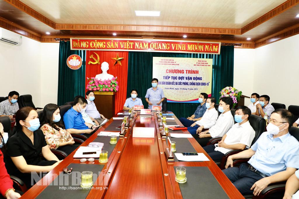 Tiếp tục vận động "Toàn dân đoàn kết, ra sức phòng, chống dịch COVID-19"
