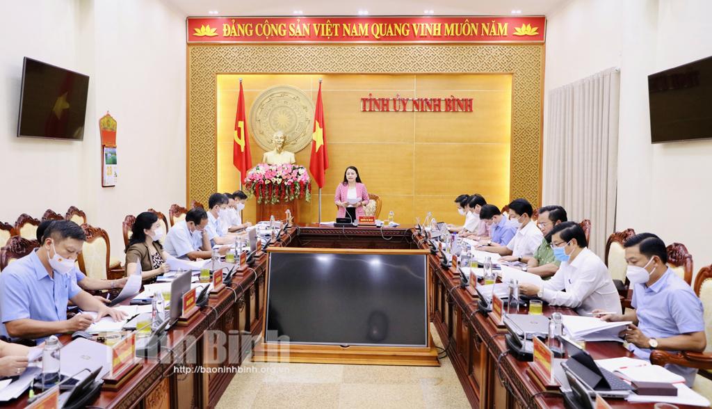 Hội nghị Ban Thường vụ Tỉnh ủy