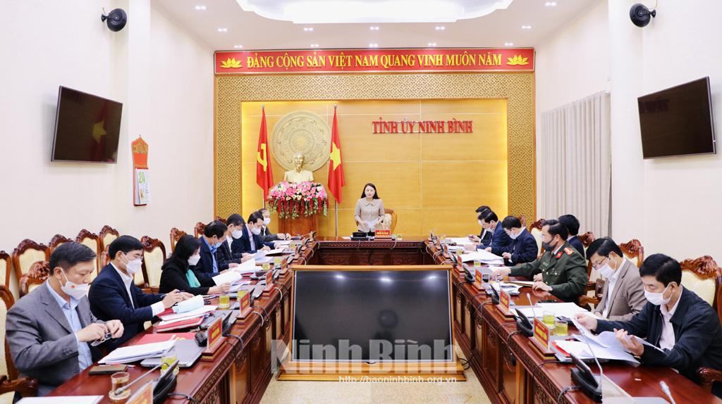 Hội nghị Ban Thường vụ Tỉnh ủy
