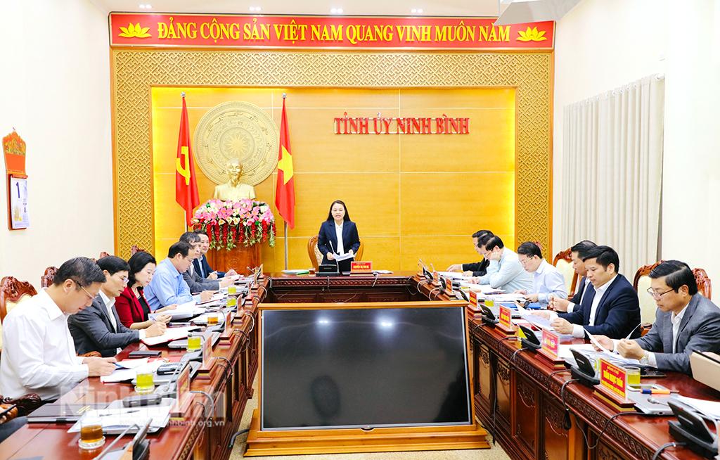 Hội nghị Ban Thường vụ Tỉnh ủy