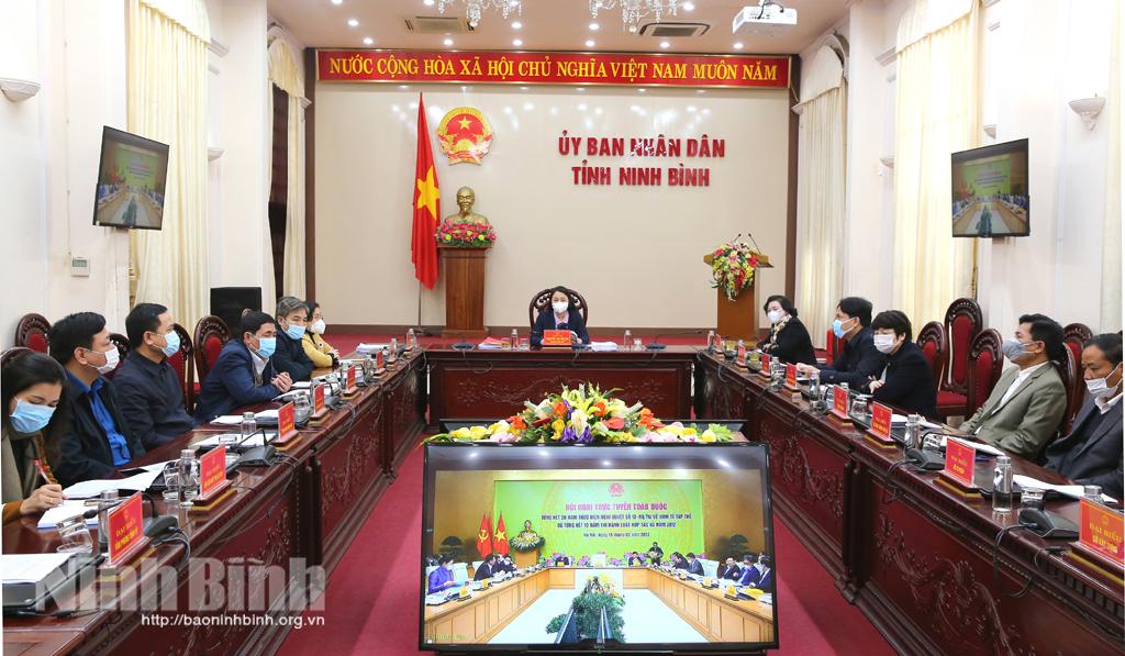 Hội nghị trực tuyến tổng kết 20 năm thực hiện Nghị quyết 13 và 10 năm thi hành Luật HTX năm 2012