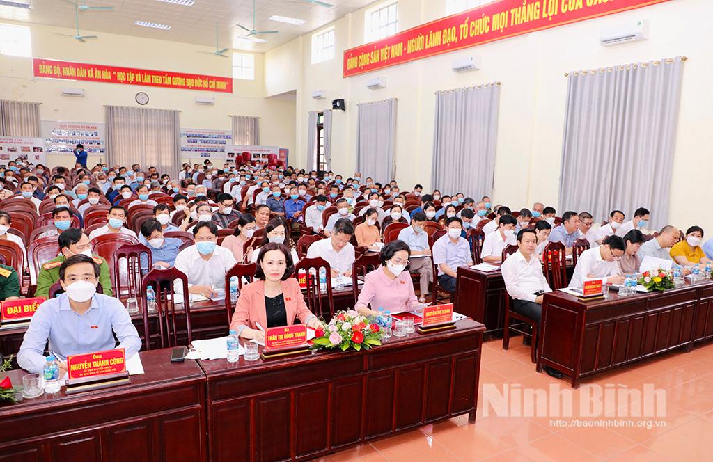 Đoàn đại biểu Quốc hội tỉnh tiếp xúc cử tri huyện Kim Sơn